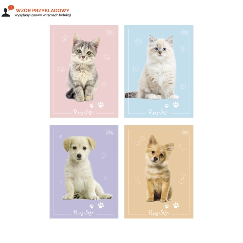 Zeszyt A6/32 słówek UV Puppy Sign Interdruk 70g