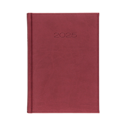Kalendarz książkowy A5 Vivella bordowy 21D