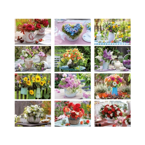 Kalendarz wieloplanszowy Kwiaty ozdobne WL02