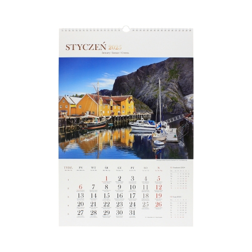 Kalendarz wieloplanszowy Podróże Po Kontynentach RW11