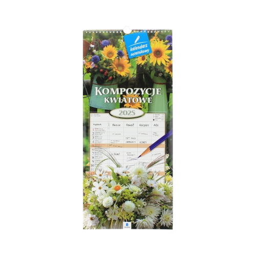 Kalendarz ścienny notatnikowy Kompozycje kwiatowe WN02