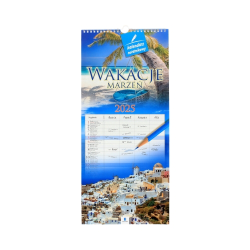 Kalendarz ścienny notatnikowy Wakacje Marzeń WN04