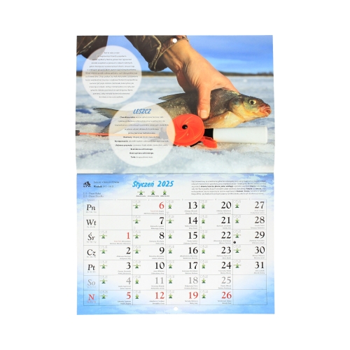 Kalendarz wieloplanszowy Wędkarski WL14