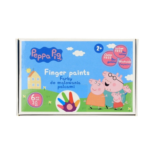 Farby do malowania palcami 6kol 20ml Peppa Pig 320024051