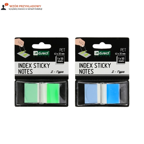 Zakładki indeksujące 25x43/50 neon