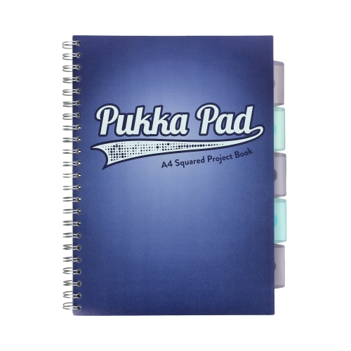 Kołozeszyt A4/100 kratka Pukka Pad Project Book Navy granat