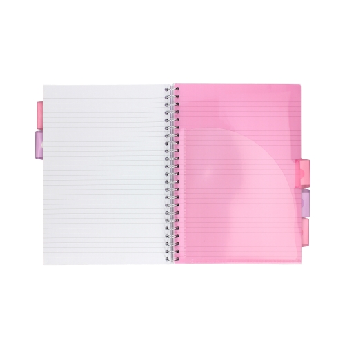Kołozeszyt A4/100 linia Pukka Pad Projekt Book Pastel różowy
