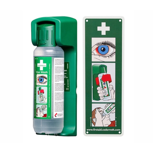 Płukanka do oczu 500ml + uchwyt ścienny Eye Wash Cederroth 7251-7200