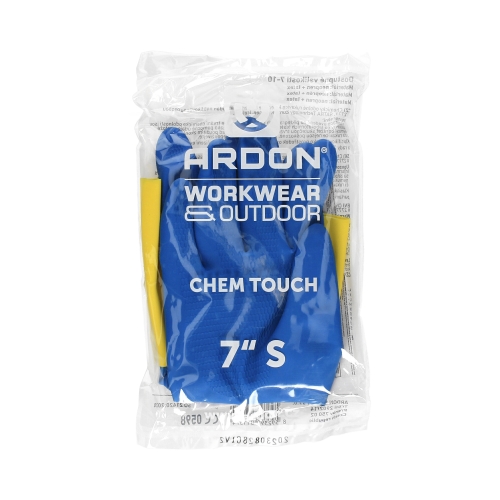 Rękawice chemiczne Chem Touch żółto-niebieskie 7 Ardon (2)