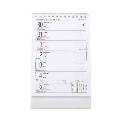 Kalendarz biurowy stojący pionowy Zodiak H6