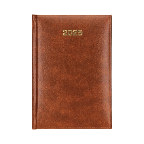 Kalendarz książkowy A5 Terminarz brązowy tygodniowy