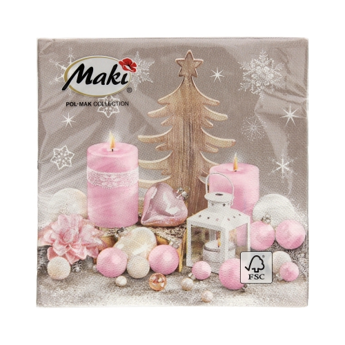 Serwetki 33x33 3w Pastel Christmas 016301 (20)