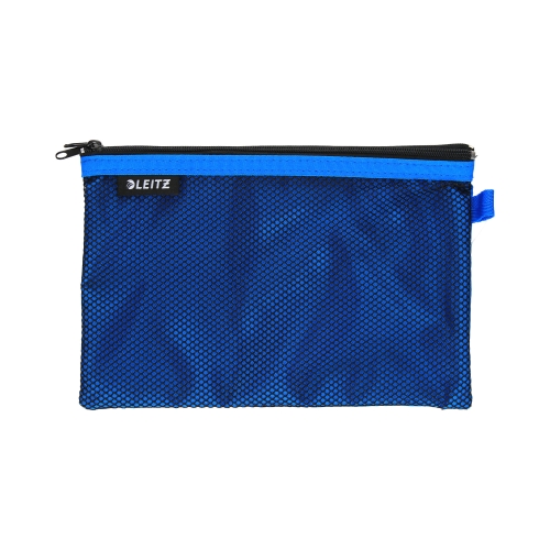 Saszetka z dwoma przegródkami duża niebieska Leitz WOW