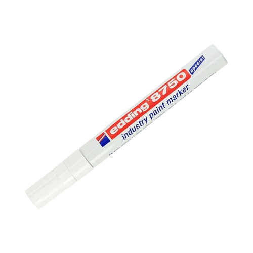 Marker olejowy 2-4mm biały okrągły Edding 8750