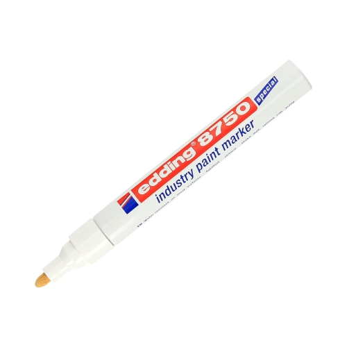 Marker olejowy 2-4mm biały okrągły Edding 8750