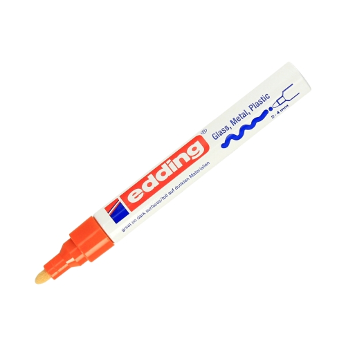 Marker olejowy 2.0-4.0mm pomarańczowy okrągły Edding 750