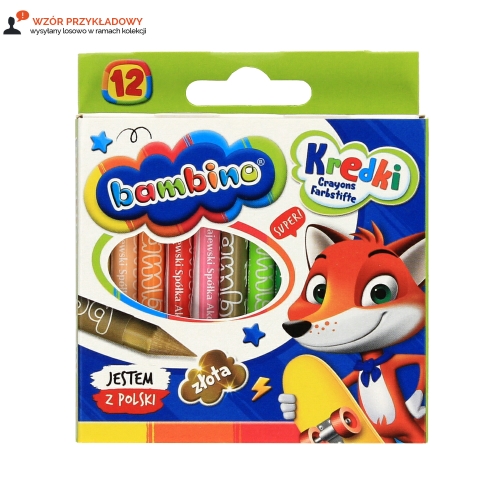 Kredki woskowe 12kol pud Bambino 20099