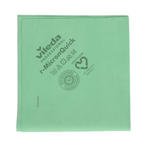 Ścierka 38x40 zielona R-Micron Quick Vileda Professional