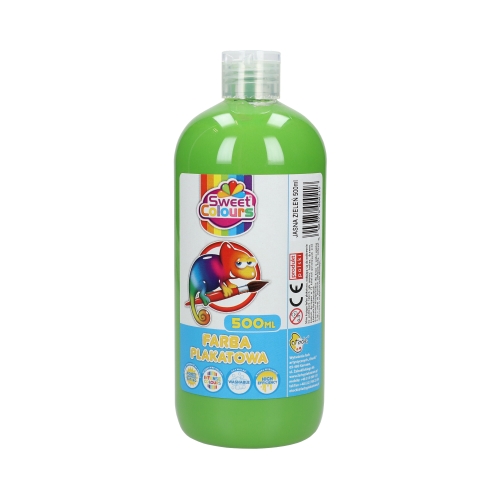 Farba plakatowa jasnozielona 500ml Sweet Colours Otocki FP500JZIEL
