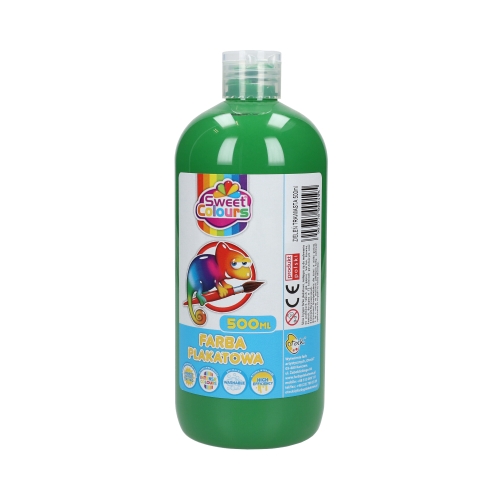 Farba plakatowa zieleń trawy 500ml Sweet Colours Otocki FP500ZIELTR