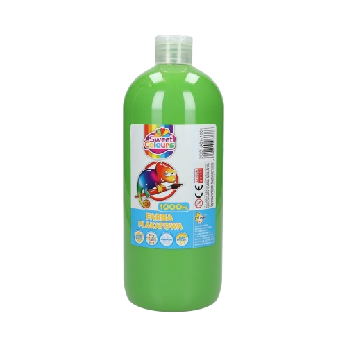 Farba plakatowa jasnozielon 1000ml Sweet Colours Otocki FP1000JZIE