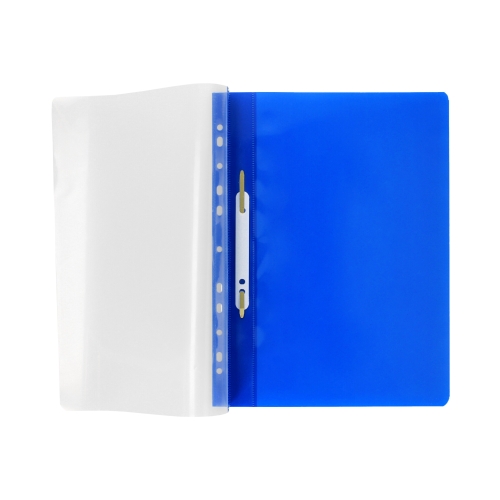 Skoroszyt sztywny perforacja A4/PVC granat PantaPlast