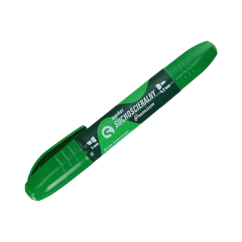 Marker tablic 4.2-5mm dwustronny zielony ścięty/okrągły Tetis KM504Z2