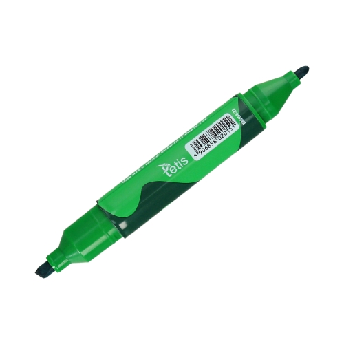 Marker tablic 4.2-5mm dwustronny zielony ścięty/okrągły Tetis KM504Z2
