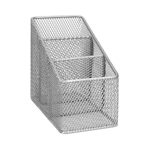 Pojemnik na długopisy srebrny metal Tetis