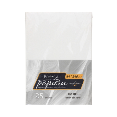 Karton ozdobny A4 246G biała/skóra MP (25)