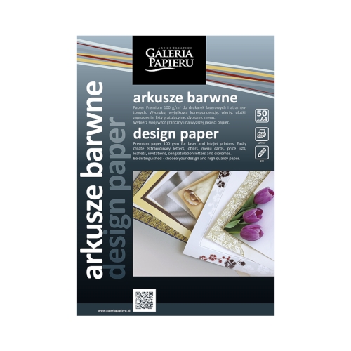 Arkusze barwne A4 100g Styl - 50 ark. w opak.