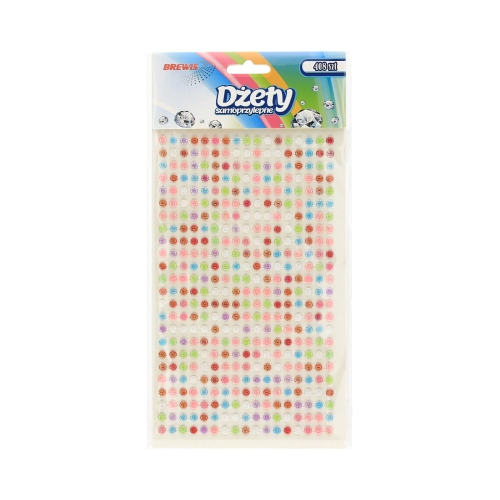 Dżety samoprzylepne kwiatki 3mm Brewis DS102
