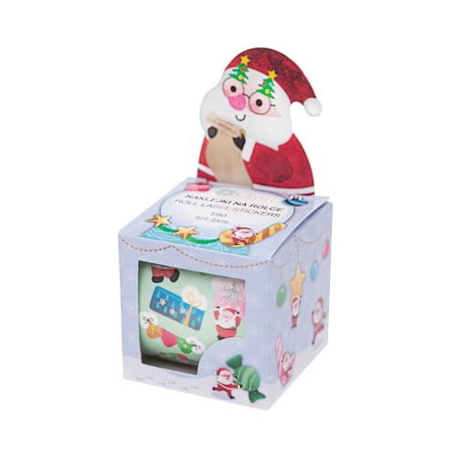 Naklejki na rolkce Mikołaje - 190szt.