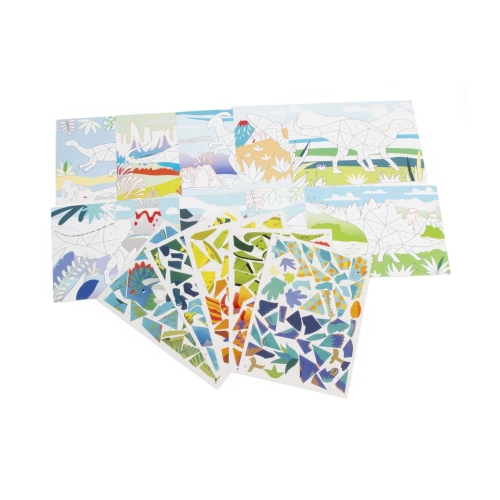 Kreatywna wyklejanka po numerach Dinozaury Kidea