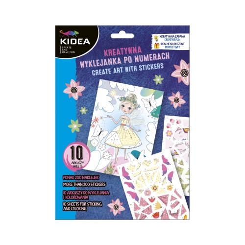 Kreatywna wyklejanka po numerach Magiczny Świat Kidea