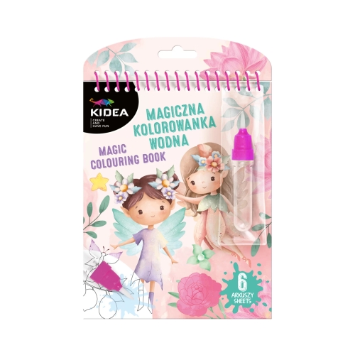 Magiczna kolorowanka wielorazowa wodna Magic Kidea