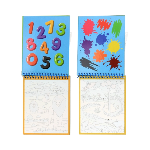 Magiczna kolorowanka wielorazowa wodna Safari Kidea