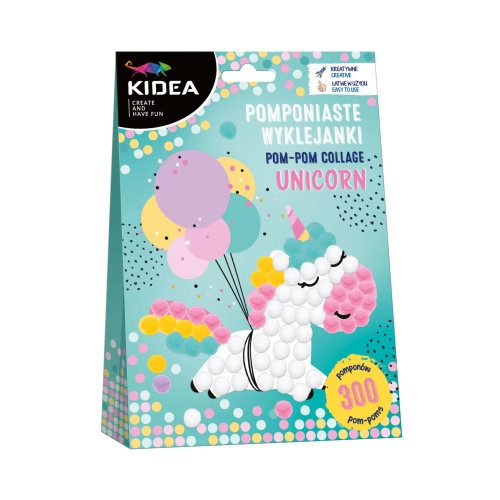 Pomponiasta wyklejanka Unicorn Kidea