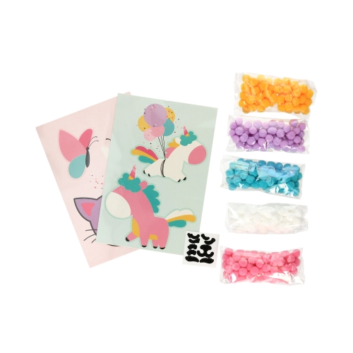 Pomponiasta wyklejanka Unicorn Kidea