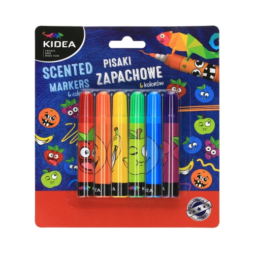 Flamastry zapachowe 6kol Kidea