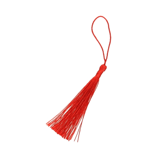 Frędzelki - chwosty ozdobne czerwone 8cm Brewis - 6szt.