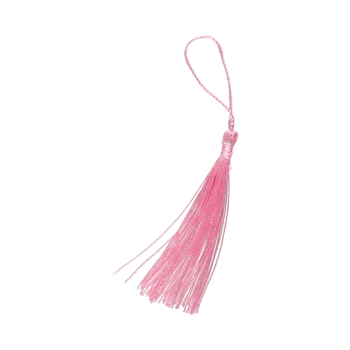 Frędzelki - chwosty ozdobne różowe 8cm Brewis - 6szt.