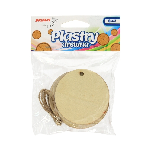 Plastry drewna z otworem 6cm Brewis PD3 - 8szt.