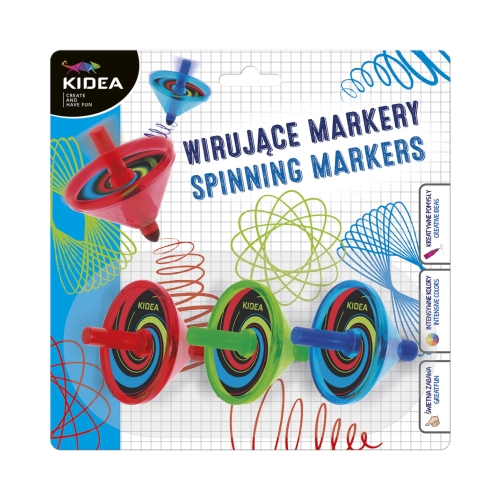 Wirujace markery 3kol Kidea