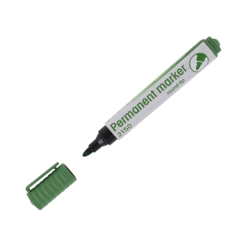 Marker permanentny 1.0-3.0mm zielony okrągły DRect 2150