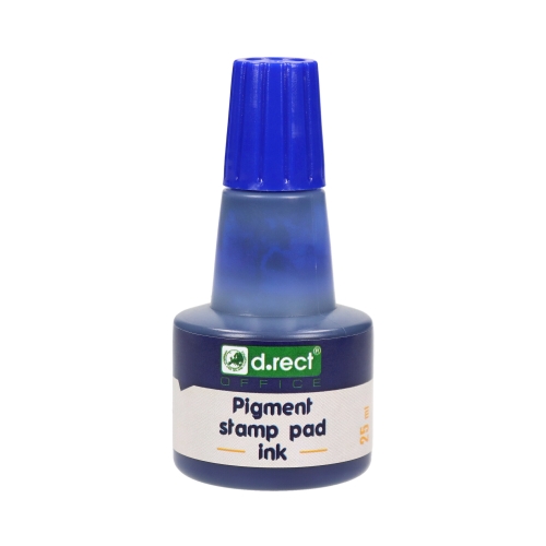 Tusz stemple 25ml niebieski pigmentowy DRECT