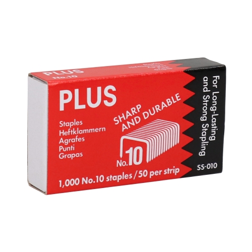 Zszywki 10mm ostrzone (1000) Plus Japan