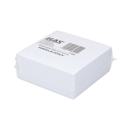 Karteczki 85x85x35 biała nieklejąca Has