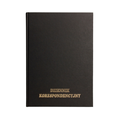 Książka korespondencyjna A4/200 czarna TO KIN