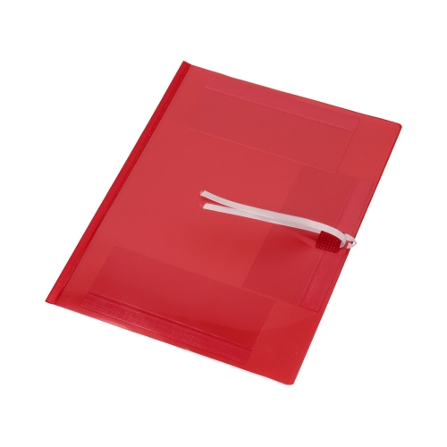 Teczka wiązana A4/PP czerwona Biurfol